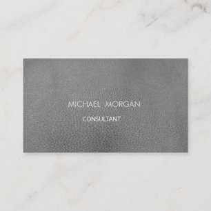 Eenvoudig Minimalistisch Modern Leer Look Visitekaartje