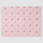 Eenvoudig Minimalistisch Modern Licht Roze Tissuepapier (Voorkant)