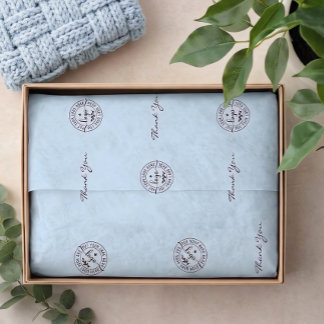 Eenvoudig Minimalistisch Modern Lichtblauw Tissuepapier