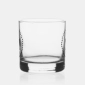 Eenvoudig minimalistisch modern monogram en famili whisky glas (Rechts)