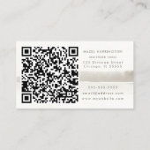 Eenvoudig minimalistisch modern neutraal Visitekaa Visitekaartje (Achterkant)