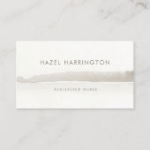 Eenvoudig minimalistisch modern neutraal Visitekaa Visitekaartje (Voorkant)