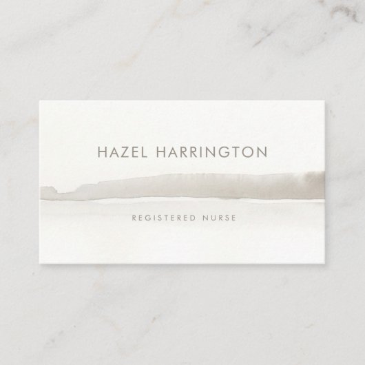 Eenvoudig minimalistisch modern neutraal Visitekaa Visitekaartje (Voorkant)