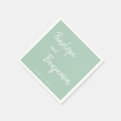 Eenvoudig minimalistisch modern Pistachio Green We Servet (Hoek)