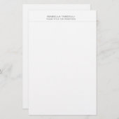 Eenvoudig Minimalistisch Modern Professioneel Briefpapier (Voorkant / Achterkant)