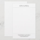 Eenvoudig Minimalistisch Modern Professioneel Briefpapier (Voorkant / Achterkant)