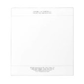 Eenvoudig Minimalistisch Modern Professioneel Notitieblok (Voorkant)