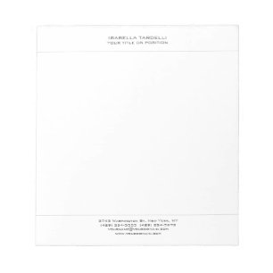 Eenvoudig Minimalistisch Modern Professioneel Notitieblok