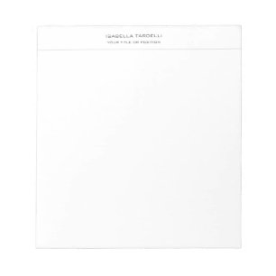Eenvoudig Minimalistisch Modern Professioneel Notitieblok