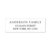 Eenvoudig minimalistisch modern retouradres zelfinktende stempel (Design)