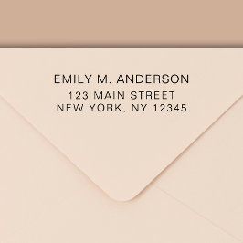 Eenvoudig minimalistisch modern retouradres  zelfinktende stempel