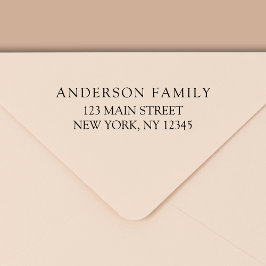 Eenvoudig minimalistisch modern retouradres  zelfinktende stempel