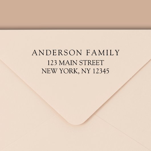 Eenvoudig minimalistisch modern retouradres zelfinktende stempel