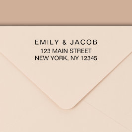 Eenvoudig minimalistisch modern retouradres zelfinktende stempel