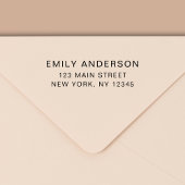 Eenvoudig minimalistisch modern retouradres zelfinktende stempel
