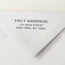 Eenvoudig minimalistisch modern retouradres  zelfinktende stempel