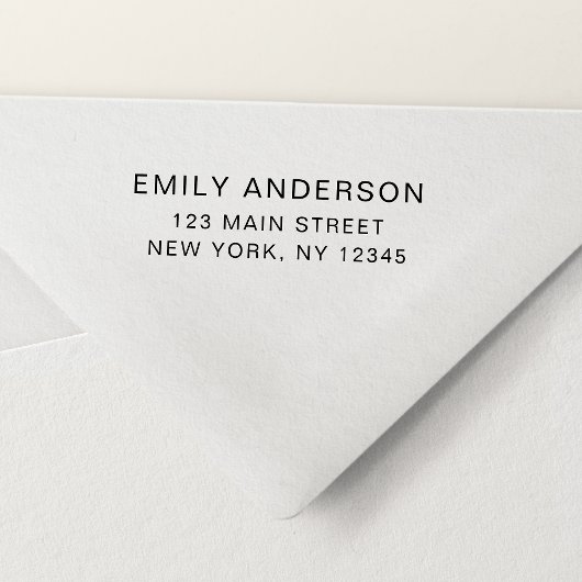 Eenvoudig minimalistisch modern retouradres zelfinktende stempel