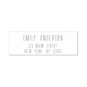 Eenvoudig minimalistisch modern retouradres zelfinktende stempel (Design)