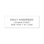 Eenvoudig minimalistisch modern retouradres zelfinktende stempel (Design)