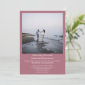 Eenvoudig minimalistisch modern Roos met een moder Kaart (Staand voorkant)