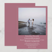 Eenvoudig minimalistisch modern Roos met een moder Kaart (Voorkant / Achterkant)