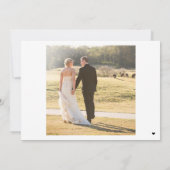 Eenvoudig minimalistisch modern script 2 foto's br bedankkaart (Achterkant)