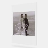 Eenvoudig minimalistisch modern script chic matgla acryl bord (Hoek)