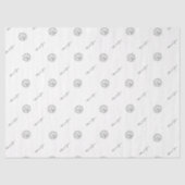 Eenvoudig Minimalistisch Modern Zwart en Wit Tissuepapier (Voorkant)