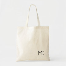 Eenvoudig + Minimalistisch Monogram Initialen Tas