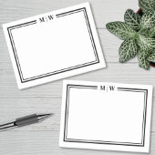Eenvoudig Minimalistisch Monogram Post-it® Notes