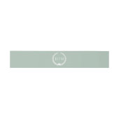 Eenvoudig Minimalistisch Monogram Uitnodigingen Wikkel (Vlak)