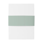 Eenvoudig Minimalistisch Monogram Uitnodigingen Wikkel (Achterkant Voorbeeld)