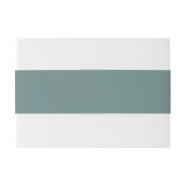 Eenvoudig Minimalistisch Monogram Uitnodigingen Wikkel (Achterkant Voorbeeld)