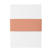 Eenvoudig Minimalistisch Monogram Uitnodigingen Wikkel (Achterkant Voorbeeld)