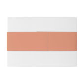 Eenvoudig Minimalistisch Monogram Uitnodigingen Wikkel (Achterkant Voorbeeld)