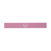 Eenvoudig Minimalistisch Monogram Uitnodigingen Wikkel (Vlak)