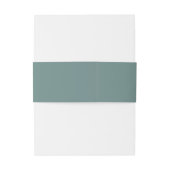Eenvoudig Minimalistisch Monogram Uitnodigingen Wikkel (Achterkant Voorbeeld)