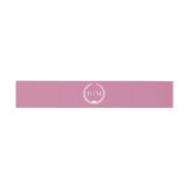 Eenvoudig Minimalistisch Monogram Uitnodigingen Wikkel (Vlak)