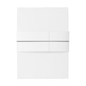 Eenvoudig minimalistisch monogram zwart-wit uitnodigingen wikkel (Achterkant Voorbeeld)