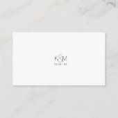 Eenvoudig minimalistisch, mooi zwart ID523 Informatiekaartje (Achterkant)