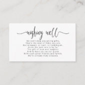 Eenvoudig minimalistisch, mooi zwart ID523 Informatiekaartje (Voorkant)