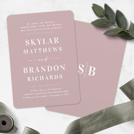 Eenvoudig minimalistisch mosterdhuwelijk kaart