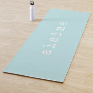 Eenvoudig minimalistisch naamontwerp Aqua Pastel A Yogamat