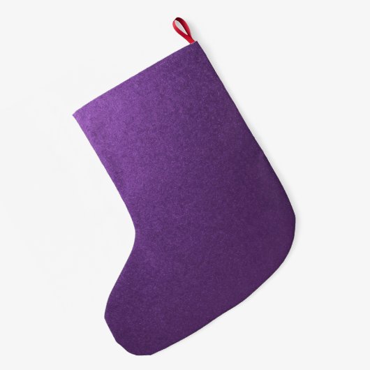 Eenvoudig minimalistisch naamscript Paarse Grote Kerstsok (Achterkant (Hangend))