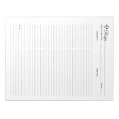 Eenvoudig minimalistisch Notitieblok voor champign (Voorkant)