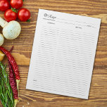Eenvoudig minimalistisch Notitieblok voor champign<br><div class="desc">Een eenvoudig minimalistisch notitieblok met een paddenstoel voor de organisatie van het recept.</div>