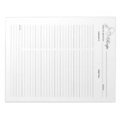 Eenvoudig minimalistisch Notitieblok voor kweekrec (Voorkant)