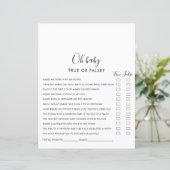 Eenvoudig minimalistisch Oh-Baby shower spel (Staand voorkant)
