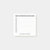 Eenvoudig minimalistisch om lijst te doen post-it® notes (Voorkant)