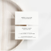 Eenvoudig minimalistisch ontwerp Aangepaste zwarte Visitekaartje